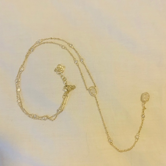 Kendra Scott gold lariat necklace - Picture 2 of 4